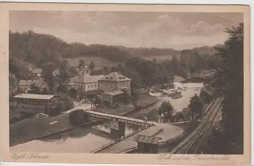 (65140) AK Rentzschmühle, Blick auf die Mühle, vor 1945