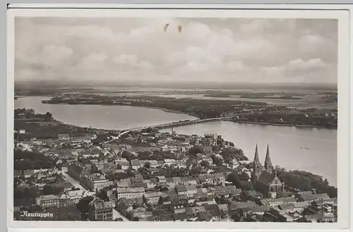 (65123) Foto AK Neuruppin, Gesamtansicht Luftbild 1941
