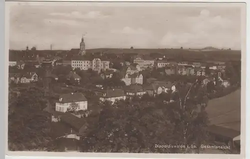 (65092) Foto AK Dippoldiswalde, Gesamtansicht 1928