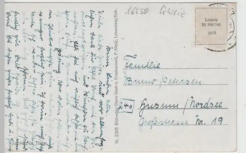 (65080) AK Schleiz, Gesamtansicht 1940er