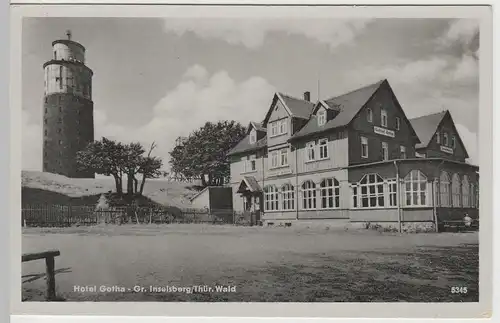 (65074) AK Großer Inselsberg, Hotel Gotha, 1953