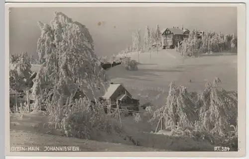 (65038) Foto AK Oybin - Hain, Johannisstein im Winter