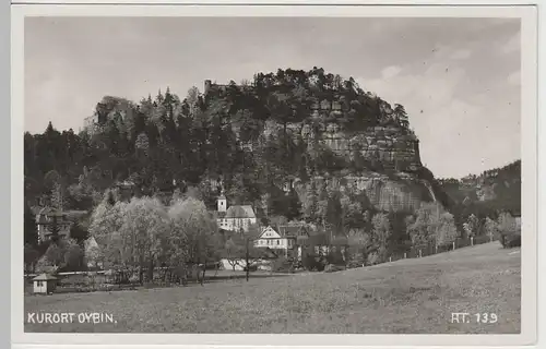 (65035) Foto AK Oybin, Blick zum Berg