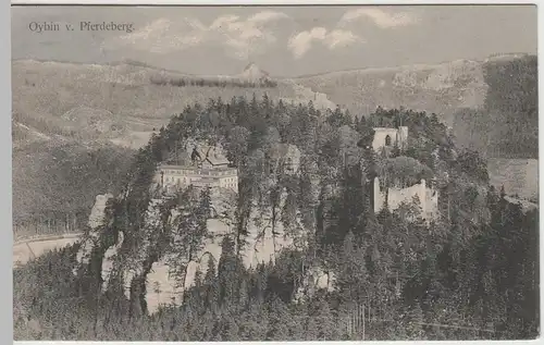(65031) AK Berg Oybin vom Pferdeberg gesehen, 1909