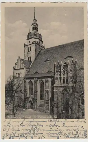 (64996) AK Brandenburg (Havel), St. Katharinenkirche 1944