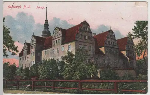 (64985) AK Doberlug, Dobrilugk, Schloss, Feldpost 1915