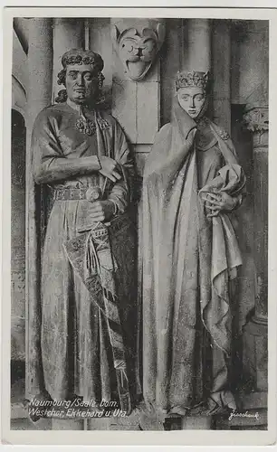 (64978) AK Naumburg, Saale, Dom, Ekkehard, Uta, vor 1945