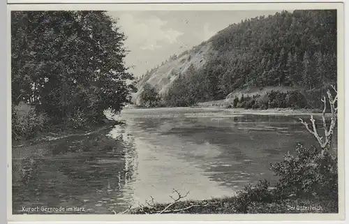(64942) AK Gernrode am Harz, Osterteich 1931