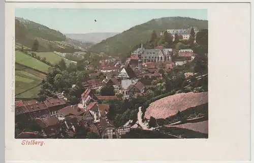 (64935) AK Stolberg, Harz, Panorama mit St.-Martini-Kirche, bis um 1905