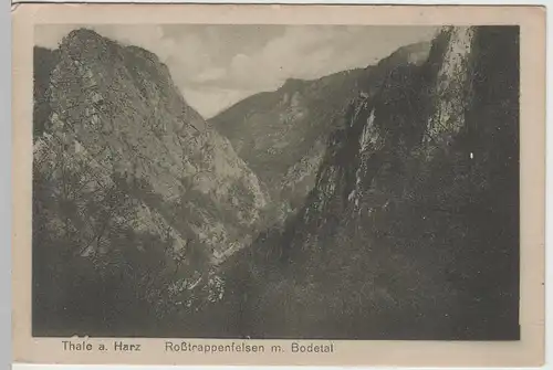 (64893) AK Harz, Bodetal, Roßtrappe 1937