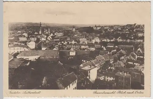 (64846) AK Lutherstadt Eisleben, Panorama, Feldpost 1939