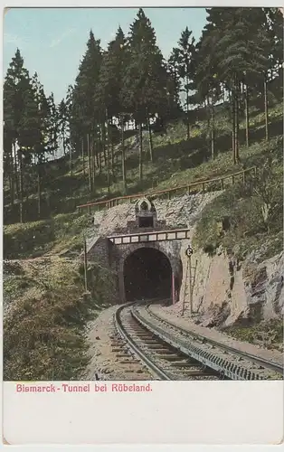 (64835) AK Rübeland, Harz, Bismarcktunnel, vor 1945