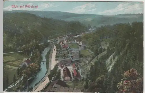 (64832) AK Rübeland, Harz, Panorama, vor 1945
