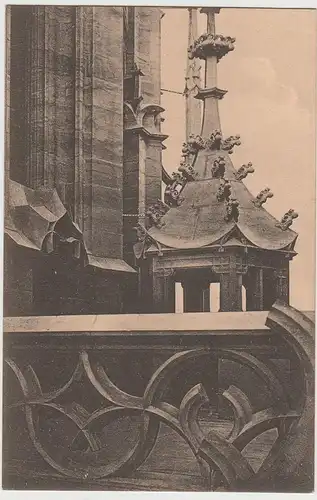 (64817) AK Meißen, Dom, Terrasse Achteckgeschoss, Detail, vor 1945