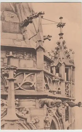 (64811) AK Meißen, Dom, Südturm, Achteckgeschoss, Detail, vor 1945