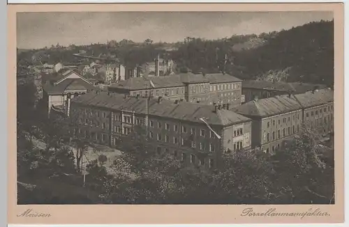 (64808) AK Meißen, Porzellanmanufaktur, vor 1945