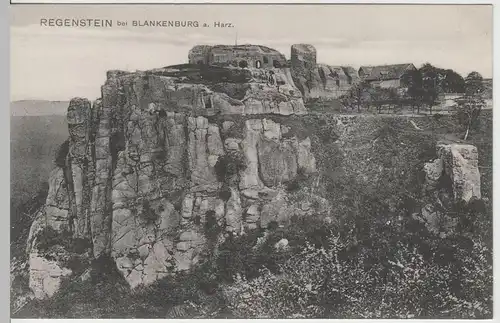 (64799) AK Blankenburg, Harz, Burg Regenstein, vor 1945