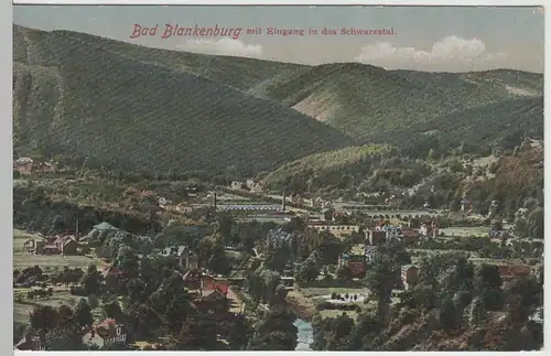 (64787) AK Bad Blankenburg, Panorama, vor 1945
