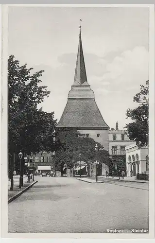 (64776) AK Rostock, Steintor, vor 1945