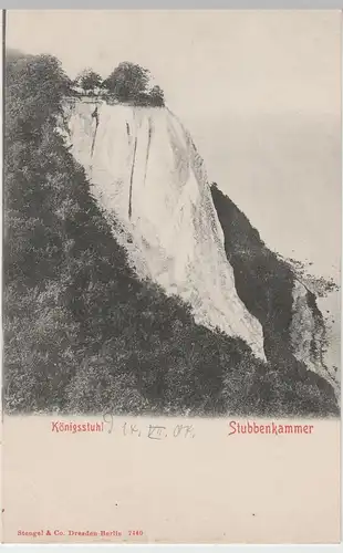 (64740) AK Rügen, Stubbenkammer, Königsstuhl 1904