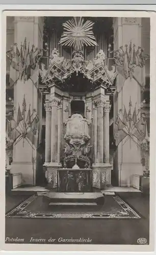 (64690) Foto AK Potsdam, Garnisonkirche, Altar, Kanzel, Orgel, vor 1945