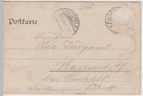 (64651) AK Sächs. Schweiz, Königstein, Stadt u. Festung  1905