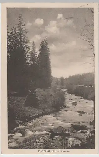 (64637) AK Sächs. Schweiz, Bahratal 1926