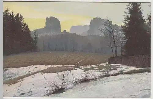 (64636) AK Sächs. Schweiz im Winter 1910er