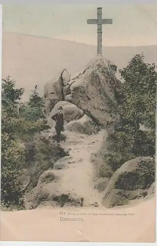 (64549) AK Ilsenburg, Harz, Ilsestein, Kreuz, um 1900