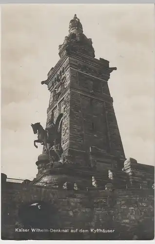 (64519) Foto AK Steinthaleben, Kyffhäuserdenkmal 1930