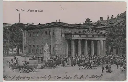 (64379) AK Berlin, Neue Wache 1916