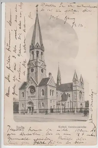 (64366) AK Berlin, Kathol. Garnisonskirche um 1900
