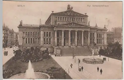 (64355) AK Berlin, Kgl. Schauspielhaus 1910er