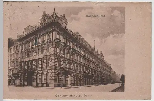 (64350) AK Berlin, Continental-Hotel 1922