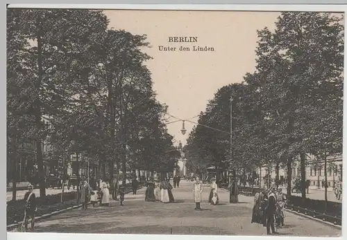 (64324) AK Berlin, Unter den Linden um 1910