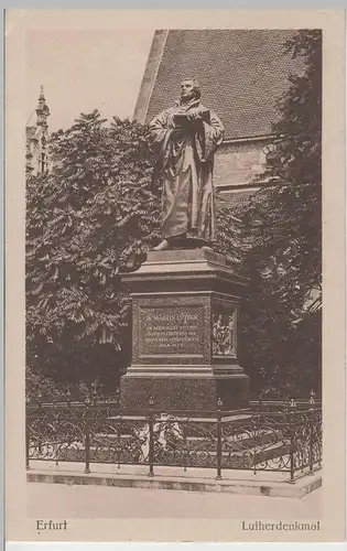 (64447) AK Erfurt, Lutherdenkmal, vor 1945