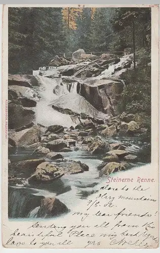 (64444) AK Steinerne Renne, Harz 1902