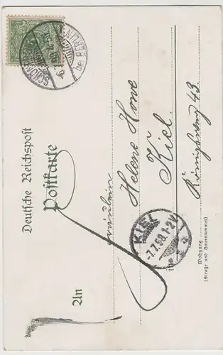 (64285) AK Gruß aus Berlin, Siegessäule, Litho 1898