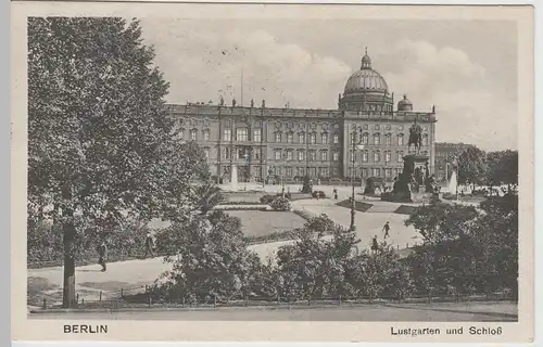 (64413) AK Berlin, Lustgarten, Schloss, Friedrich-Wilhelm-Denkmal 1929