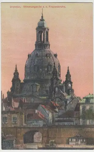 (64231) AK Dresden, Frauenkirche, vor 1945