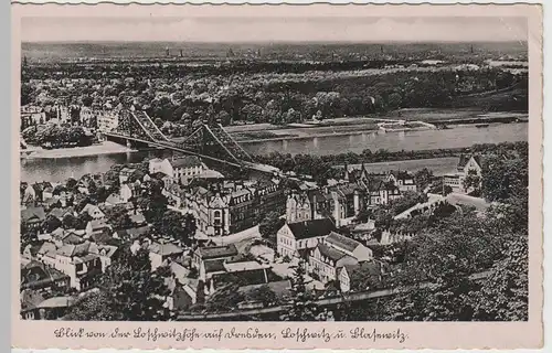 (64204) AK Dresden, Loschwitz, Blaues Wunder, Blasewitz 1940