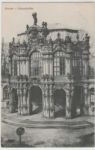 (64199) AK Dresden, Zwinger, Wallpavillon, um 1917