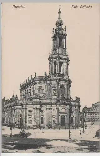 (64186) AK Dresden, Kath. Hofkirche, vor 1945