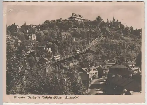 (64179) Foto AK Dresden, Loschwitz, Weißer Hirsch, Luisenhof, vor 1945