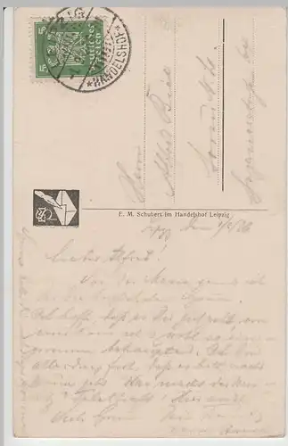 (64138) AK Leipzig, Löwenbrunnen, Naschmarkt, Alte Börse 1926