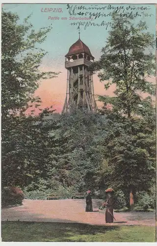 (64133) AK Leipzig, Scherbelberg, Rosentalturm 1912