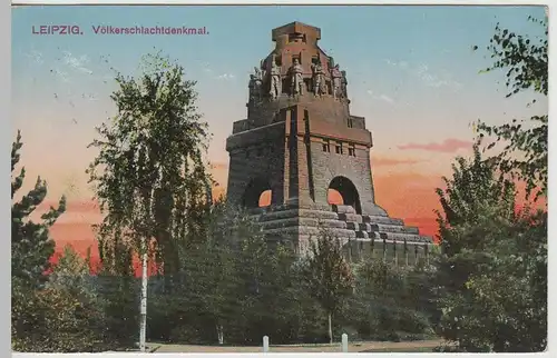 (64116) AK Leipzig, Völkerschlachtdenkmal 1913