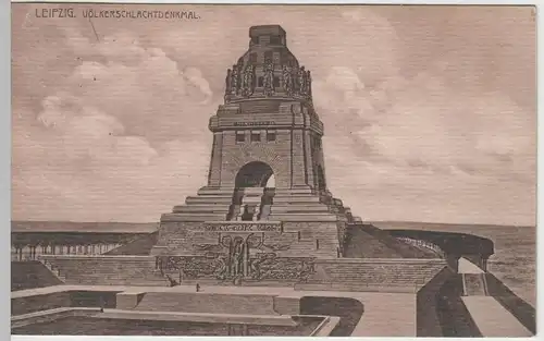 (64107) AK Leipzig, Völkerschlachtdenkmal 1912