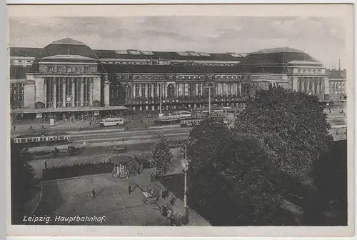 (64098) AK Leipzig, Hauptbahnhof, Motiv vor 1945, Karte von 1957