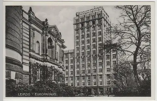 (64095) AK Leipzig, Europahaus, Bildermuseum 1936